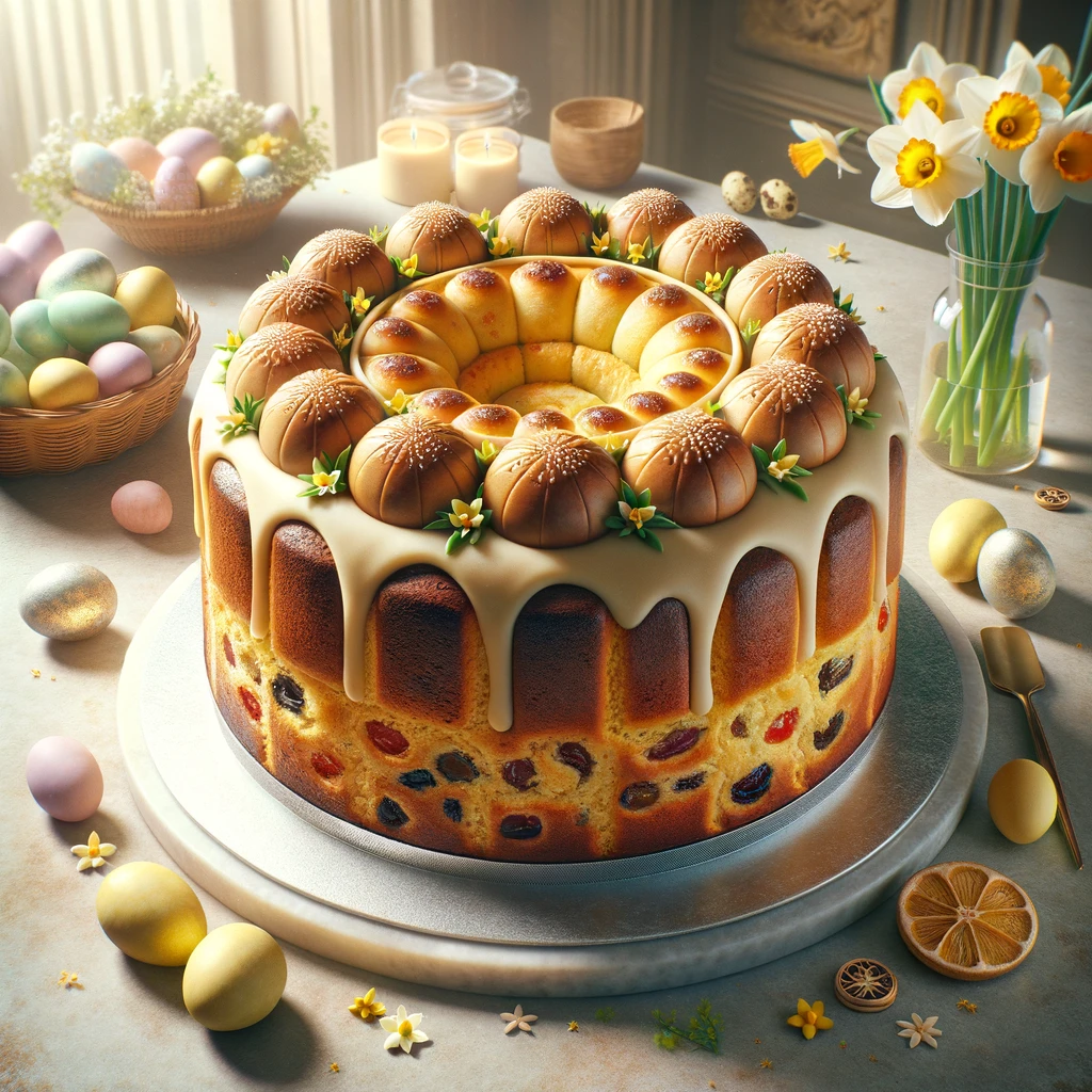 Simnel Cake British Easter Fruit Cake