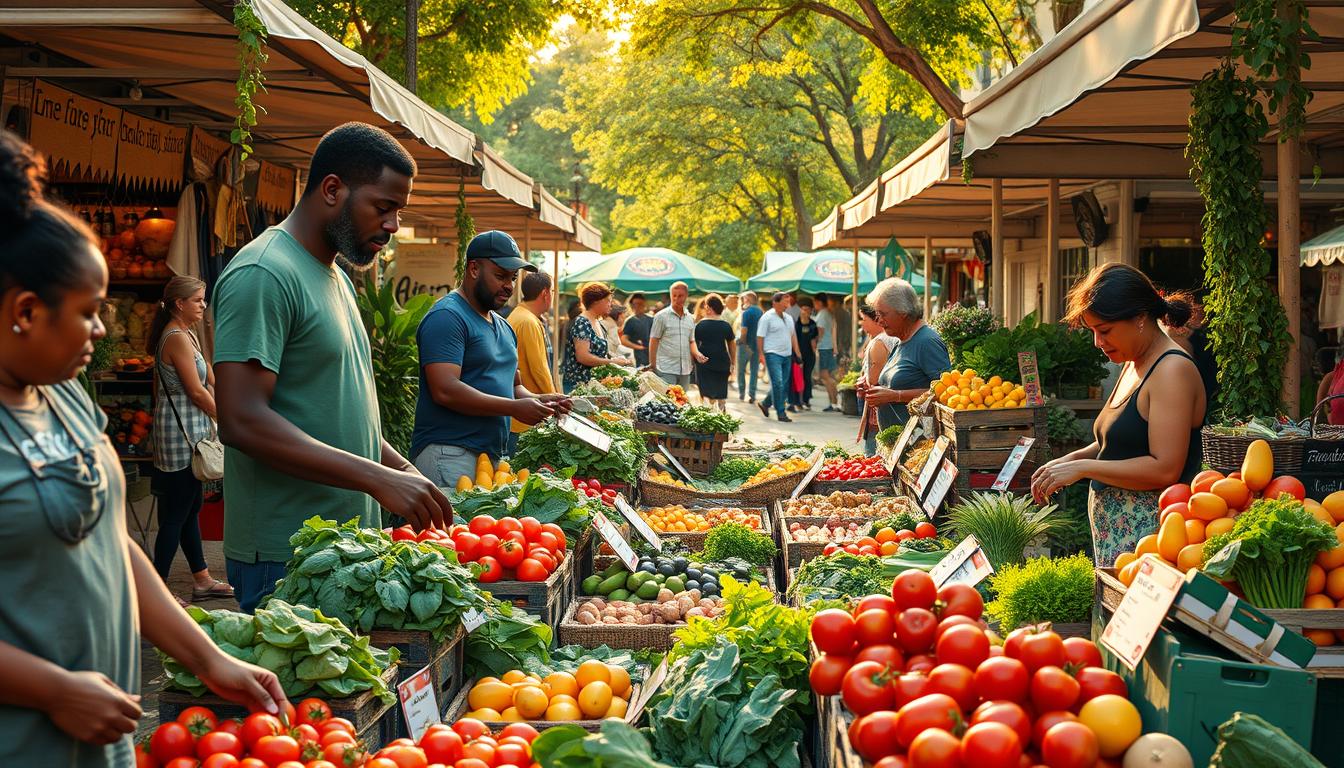 marketplace and local produce