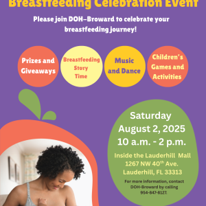 breastfeeding week event flyer august 2.2025