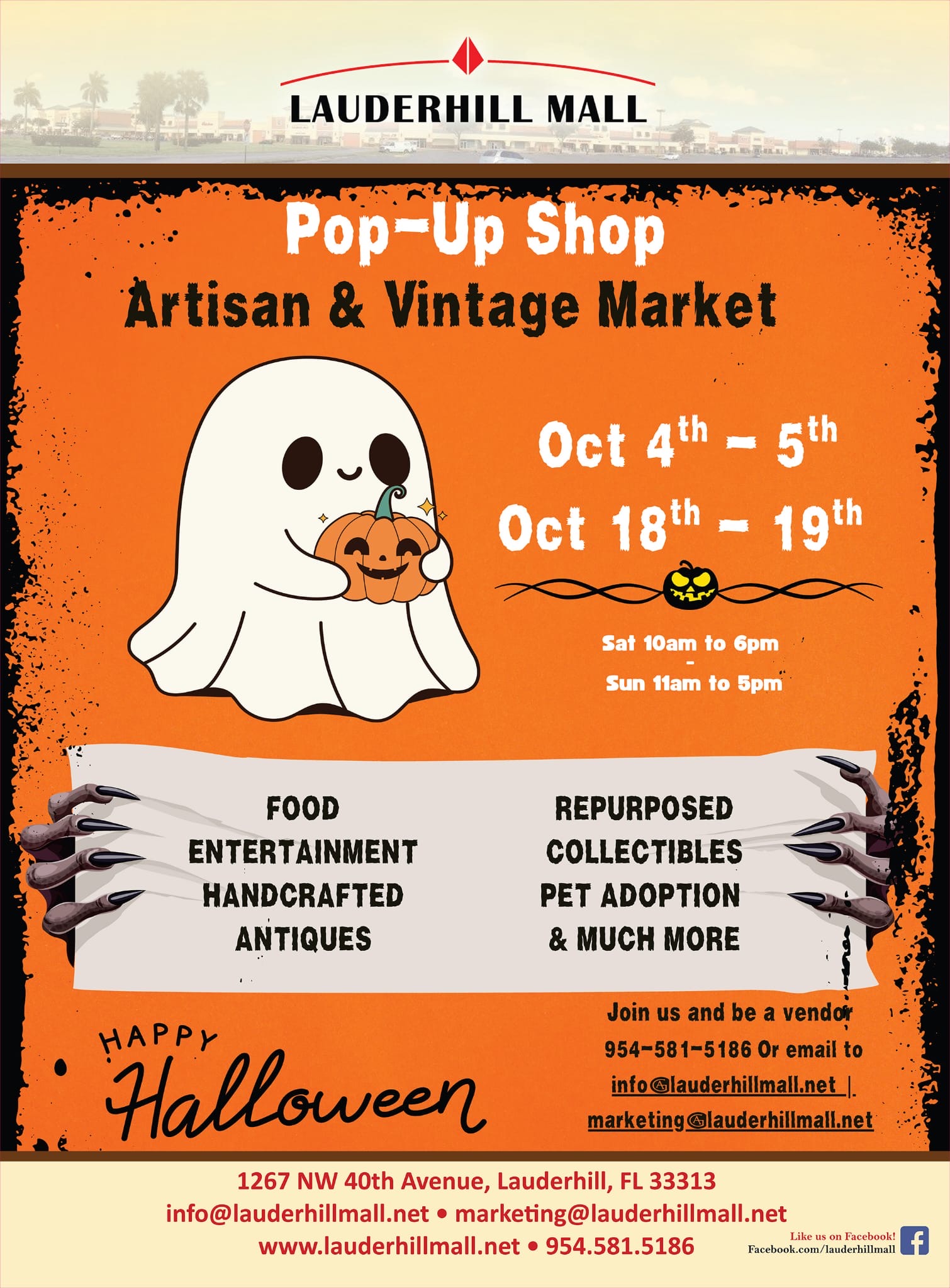 Pop-Up Shop: Artisan & Vintage Market at Lauderhill Mall
