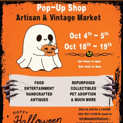 Pop-Up Shop: Artisan & Vintage Market at Lauderhill Mall
