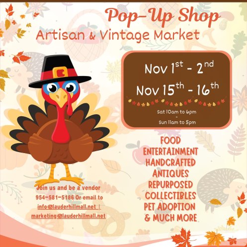 November Pop-Up Shop: Artisan & Vintage Market at Lauderhill Mall