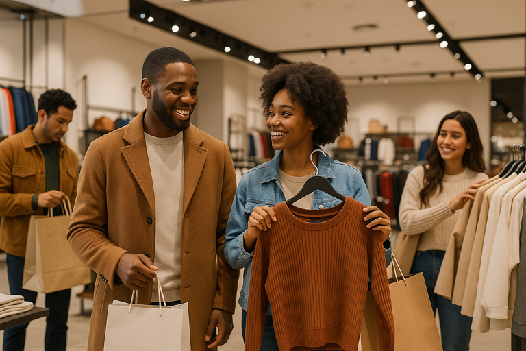 brand loyalty friday shopping (people happy)