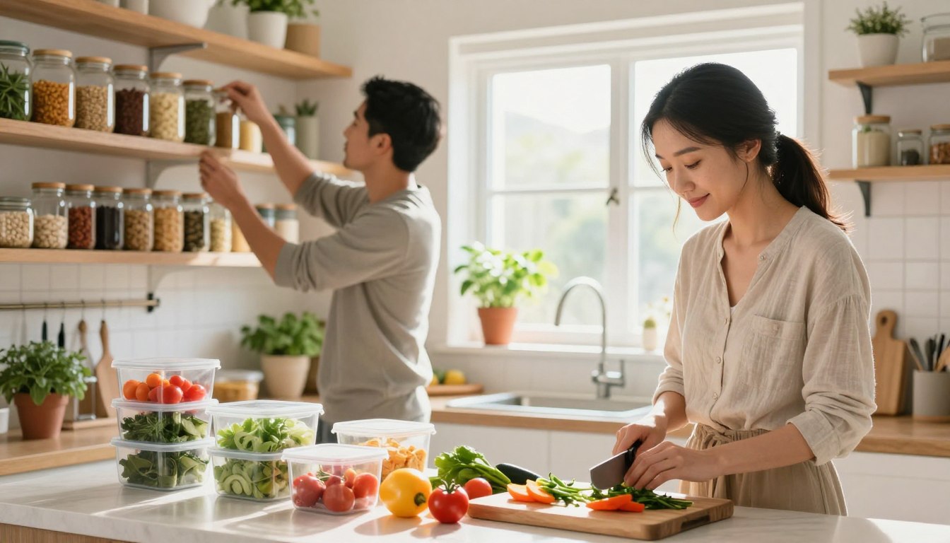 Meal planning and grocery shopping habits tied to spring cleaning (fresh meal preppering)