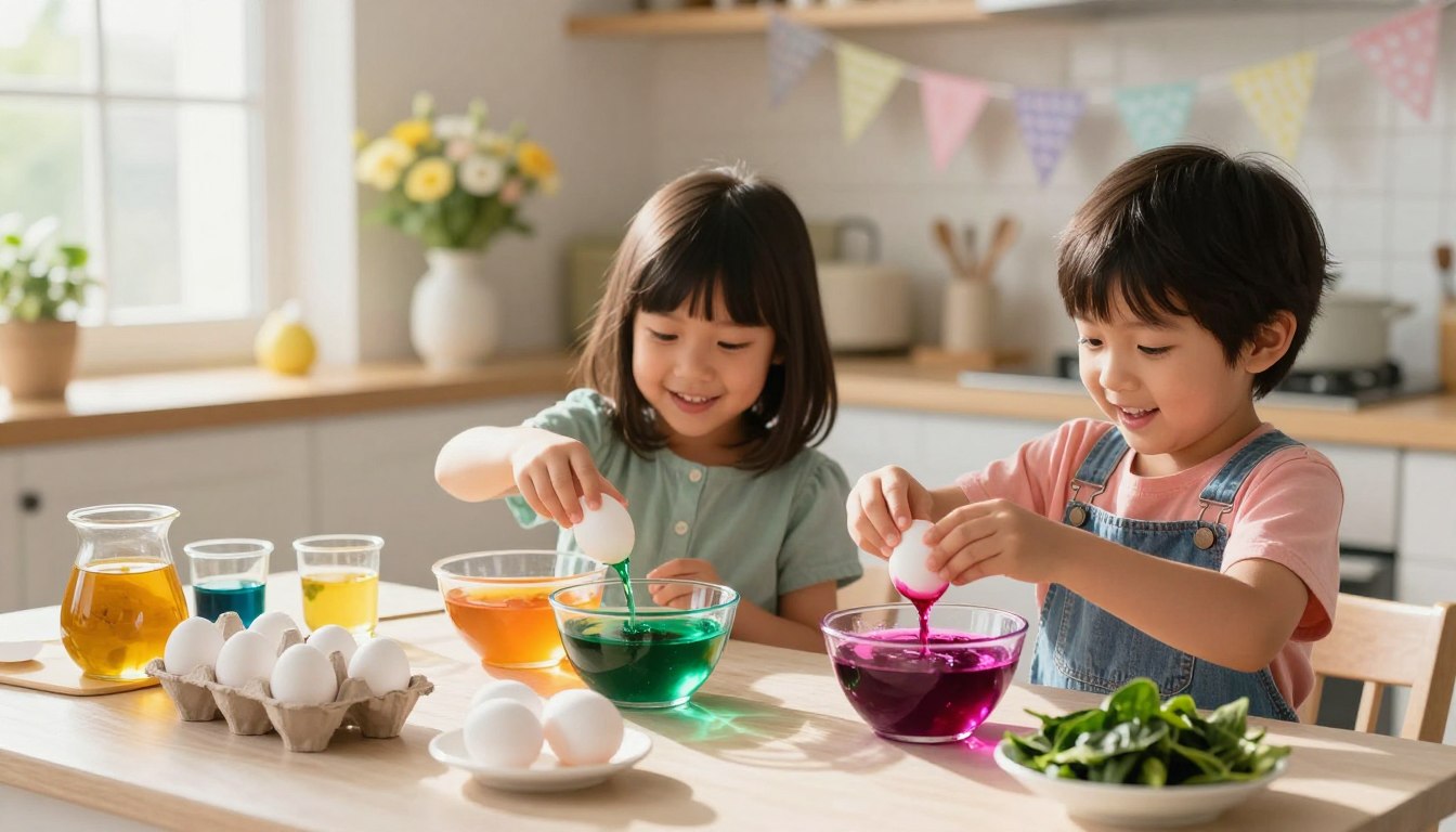 Classic dyeing methods using pantry supplies