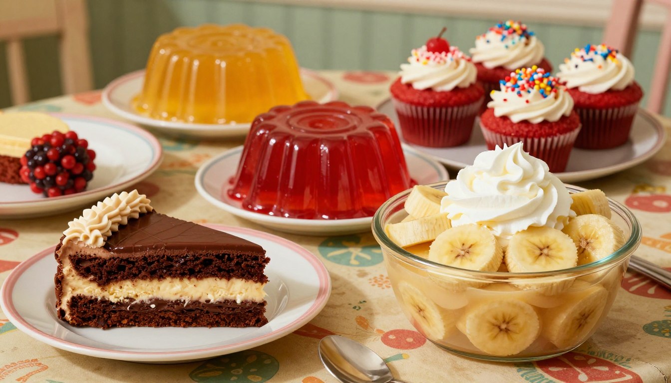 Comforting Retro Desserts and Sweet Throwbacks (photo sweets)