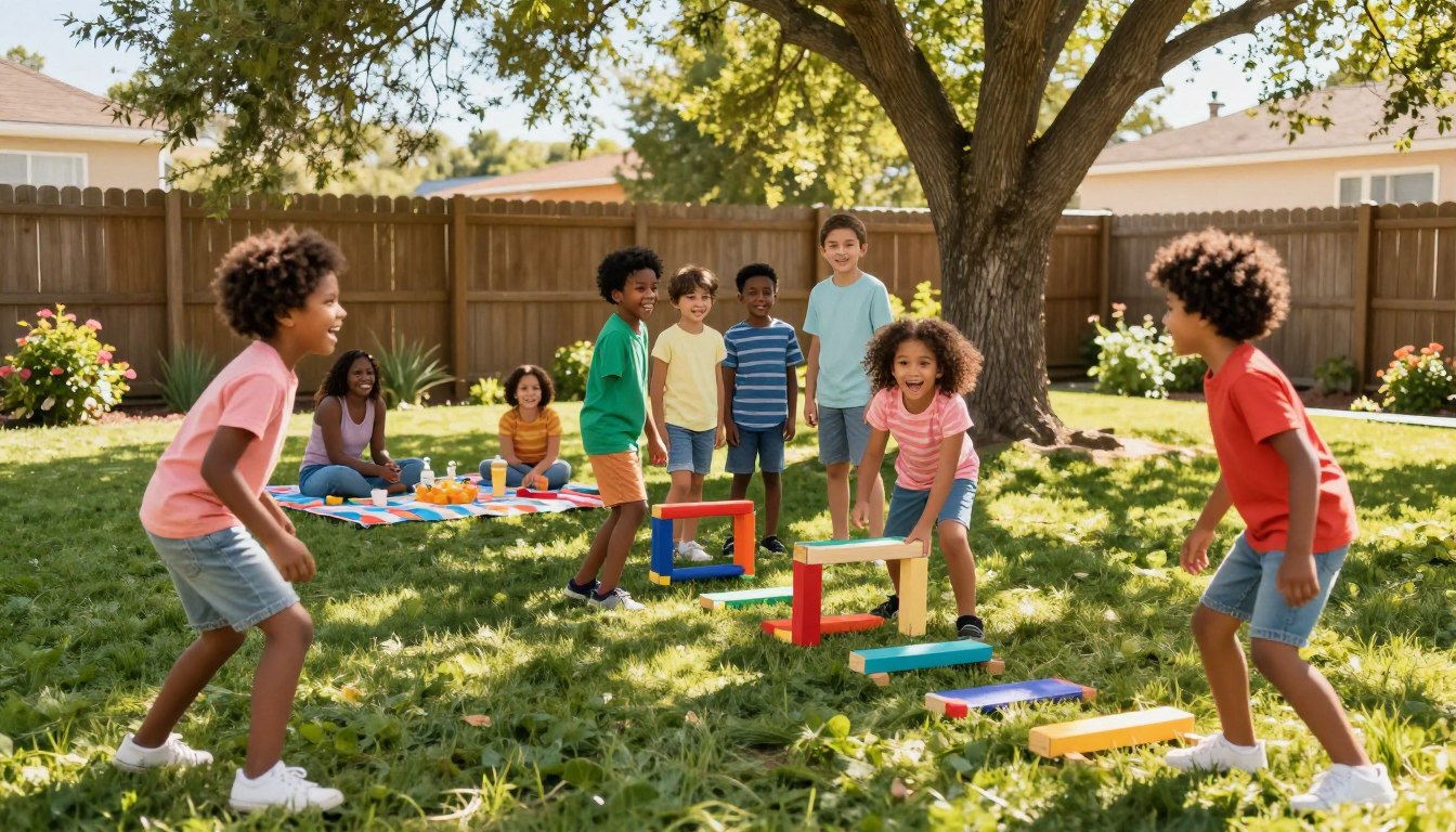 Backyard and neighborhood outdoor games that cost next to nothing
