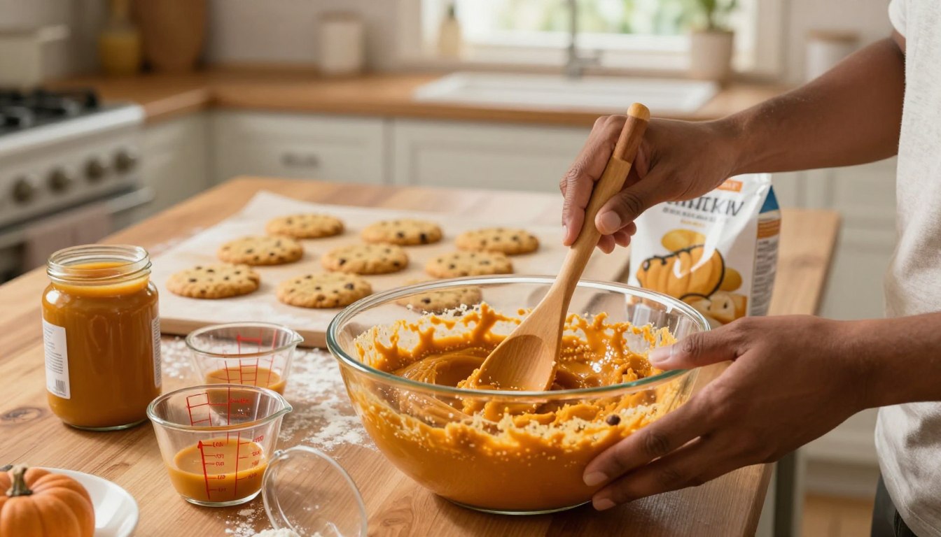 How to Make Three Ingredient Pumpkin Cookies